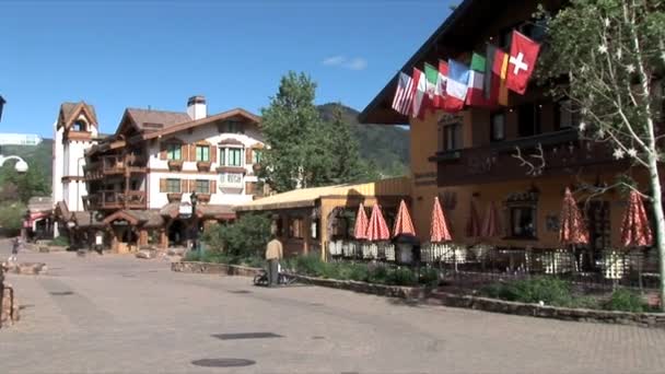 Vail stad i Colorado — Stockvideo