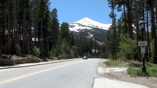 Mountain Neighborhood Road — Stock Video