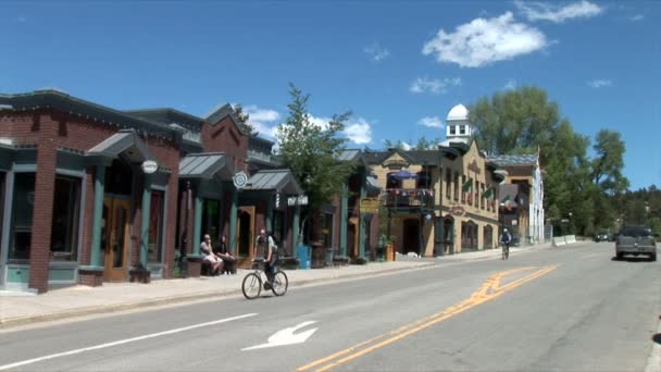 Πόλης Breckenridge στο Κολοράντο — Αρχείο Βίντεο