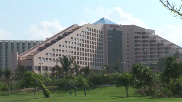 Cadena hotelera Hilton en Cancún — Vídeos de Stock