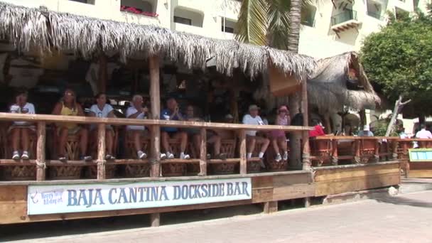 Barra de Baja Cantina Dockside — Vídeo de Stock