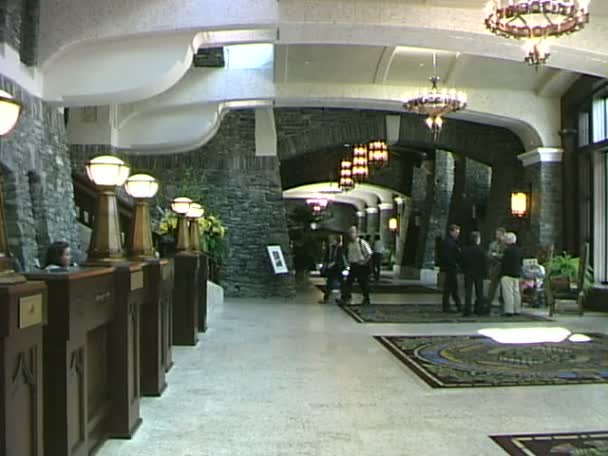 Interior Hotel Fairmont — Vídeo de stock
