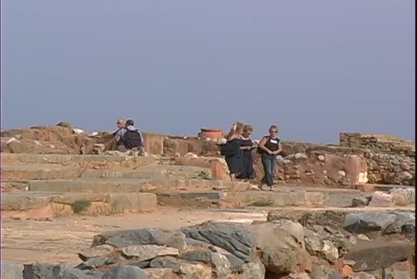 Palácio de Malia na Grécia — Vídeo de Stock