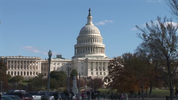 Capitol gångväg i Washington D.C. — Stockvideo