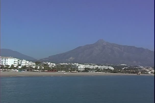 Puerto Banus beach — Stok video