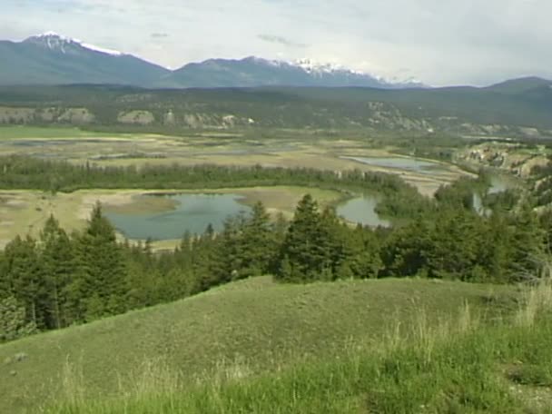 Columbia River dans la vallée — Video