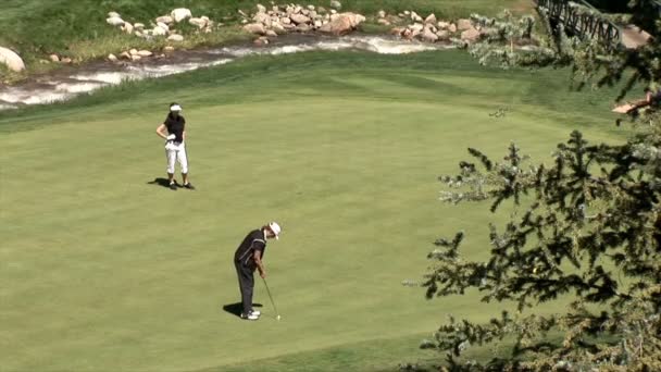 Campo de golf en Beaver Creek — Vídeos de Stock