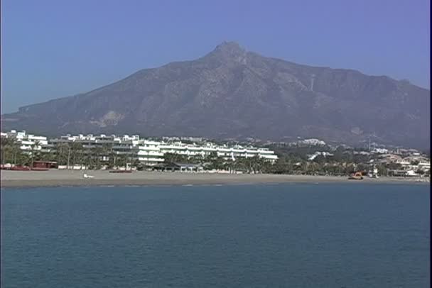 Puerto Banus beach — Stok video