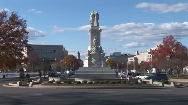 Rondo Capitol w Waszyngton DC. — Wideo stockowe