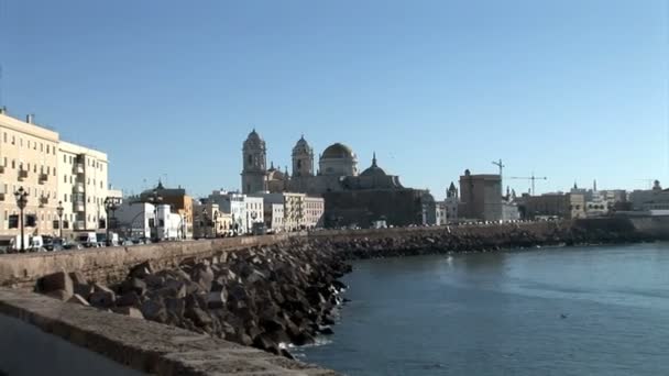 Costa do Cádiz em Espanha — Vídeo de Stock