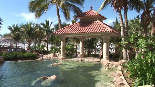 Zuflucht im puerto paradiso resort — Stockvideo