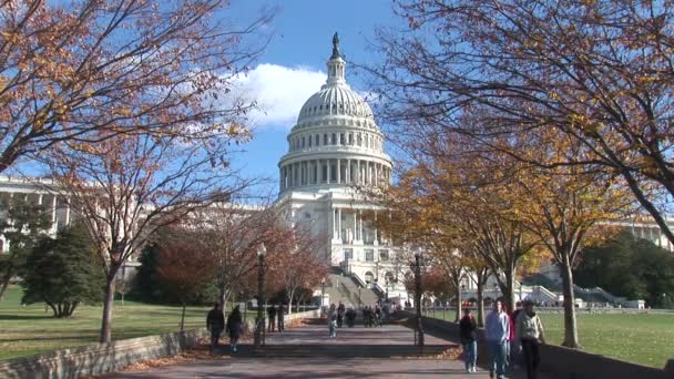 Capitol chodník v Washington D.C. — Stock video