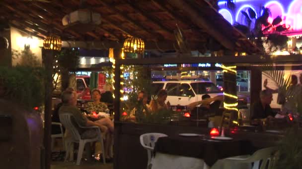 Restaurante italiano na cidade de Cabo San Lucas — Vídeo de Stock