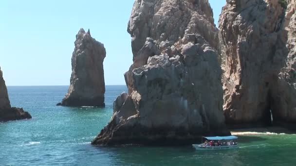 Cabo Yarımadası kayalar — Stok video