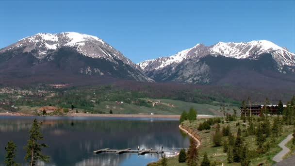 Dillon Lake in Colorado — Stockvideo