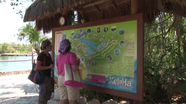 Xel-Ha Parkı Haritası — Stok video