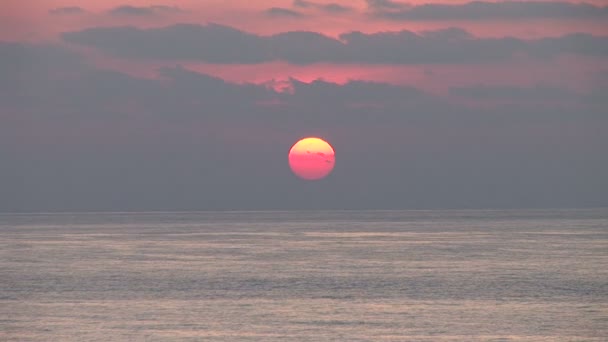 Cancún Salida del sol con el océano — Vídeos de Stock