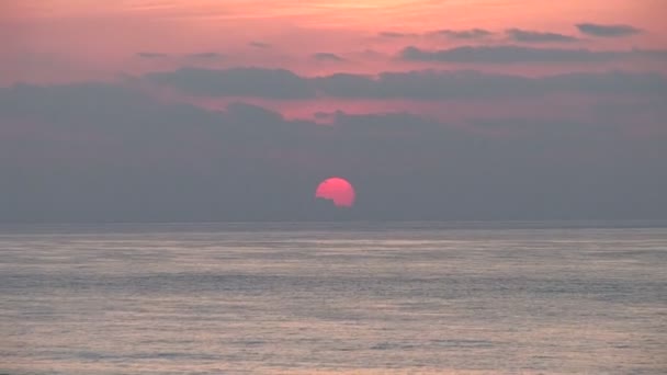 Cancun zonsopgang met Oceaan — Stockvideo
