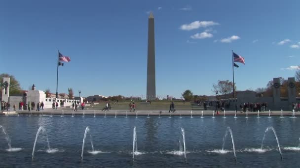 Washington Monument at daytime — Stock Video