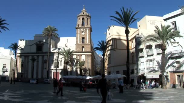 Kathedraal van Cádiz in Spanje — Stockvideo