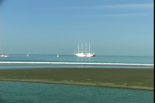 Porto di Quepos in Costa Rica — Video Stock