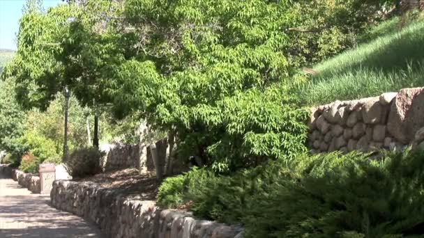 Zielony taras z ogrodem — Wideo stockowe