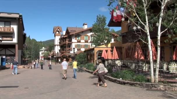 Schleierstadt im Kolorado — Stockvideo