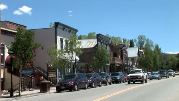 Breckenridge City em Colorado — Vídeo de Stock