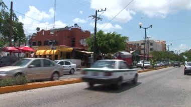 Cancun şehir trafik