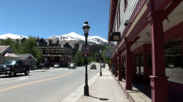 Breckenridge City em Colorado — Vídeo de Stock