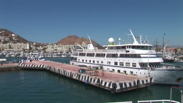 Marina na cidade de Cabo San Lucas — Vídeo de Stock