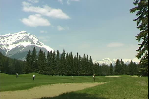 Campo de golf en Canadá — Vídeo de stock