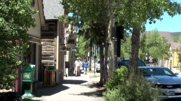 Breckenridge City em Colorado — Vídeo de Stock