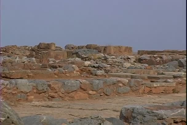 Palacio de Malia en Grecia — Vídeo de stock