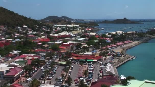 Marigot harbor na wyspy Antyle — Wideo stockowe