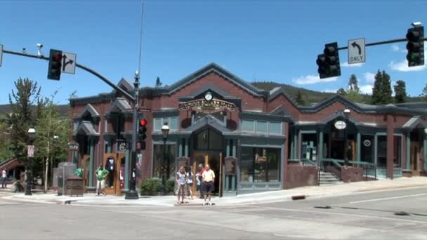 Město Breckenridge v Coloradu — Stock video