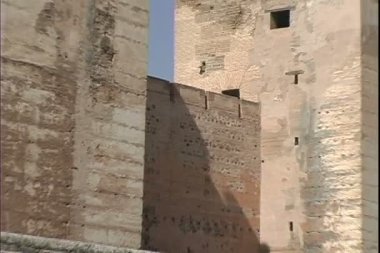 Granada'da Alhambra kale görünümü