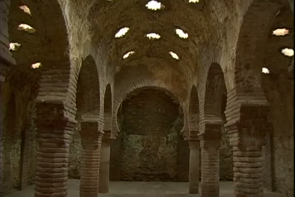 Eski İspanyada inşa tarihi — Stok video