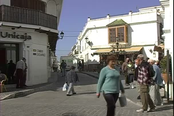 Centrum města Mijas — Stock video