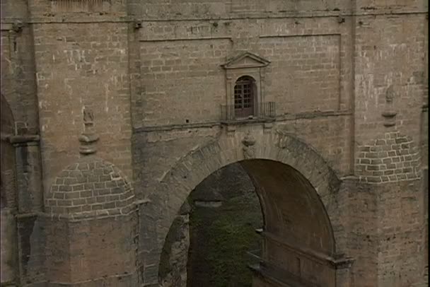 Ronda old Bridge i Spanien — Stockvideo