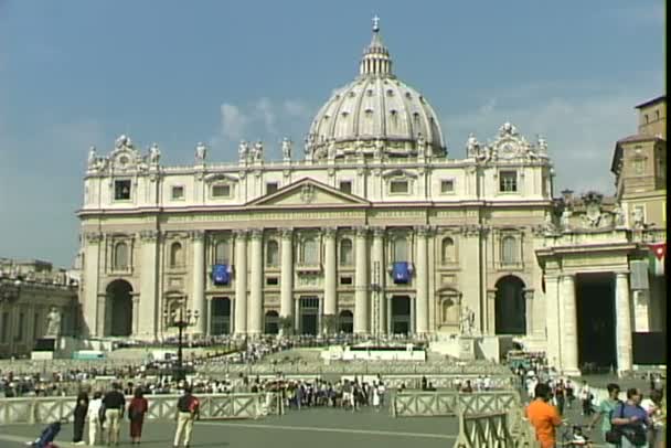 Cappella Vaticana con turisti a Roma — Video Stock
