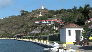 Gustavia Harbor Caribbean üzerinde