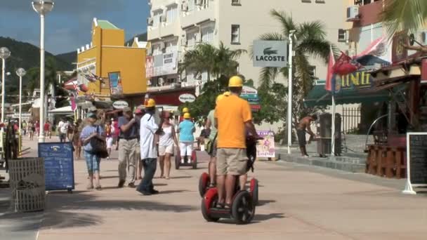 Philipsburg città sull'isola di Sint Maarten — Video Stock