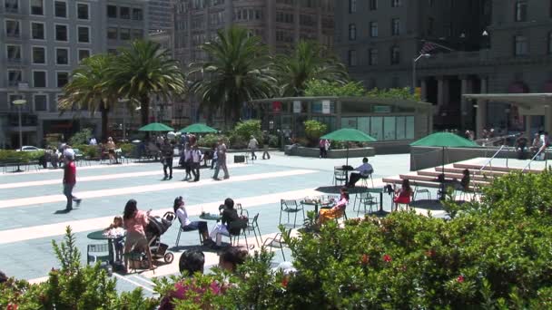 Union Square in San Francisco — Stock Video