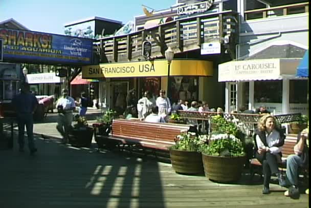 Pier 39 em São Francisco — Vídeo de Stock