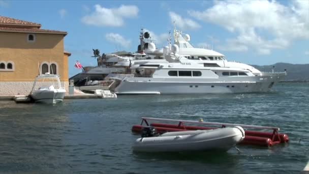 Porto Cupecoy Yacht Club — Stock video