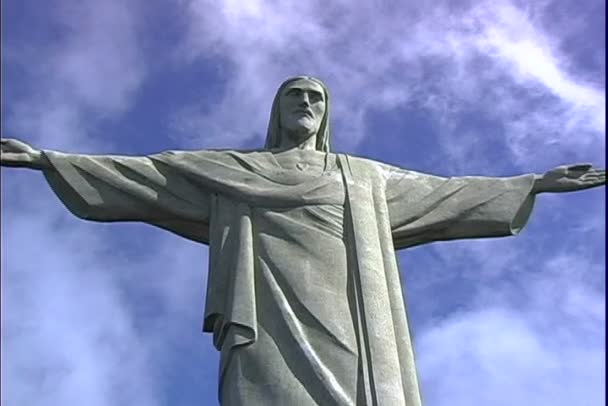里约热内卢基督像在里约热内卢 — 图库视频影像