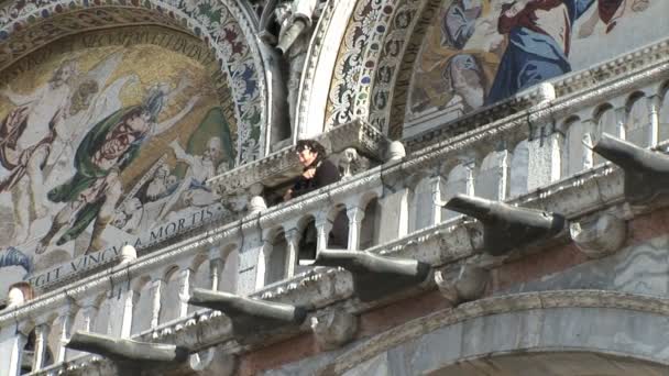 Basílica de San Marcos en Venecia — Vídeo de stock