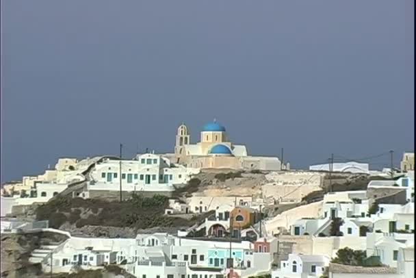 Oia uitzicht op de stad in Griekenland — Stockvideo