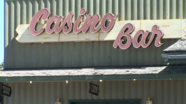 West Yellowstone Casino y Bar — Vídeo de stock